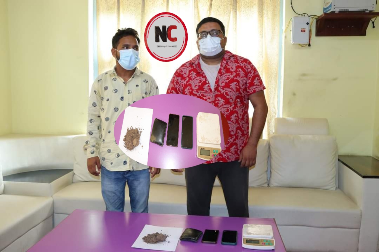 ९९ ग्राम लागूऔषध ब्राउनसुगरसहित २ जना पक्राउ