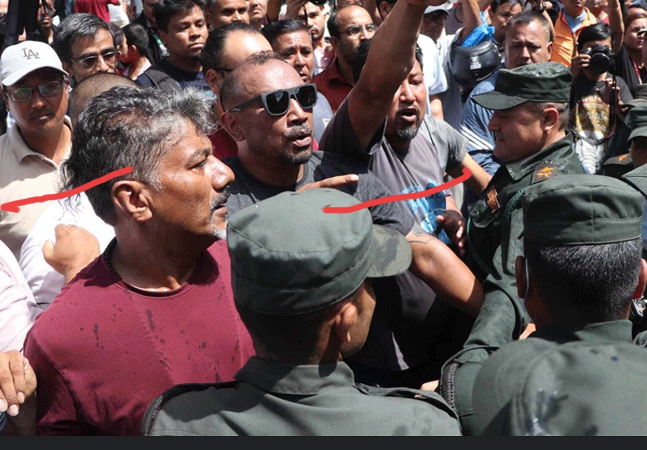 काठमाडौँ महानगरपालिका प्रहरी बल र स्थानीयबिच तनावको स्थिति