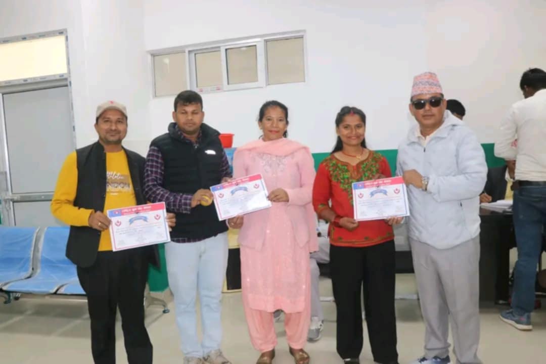 विजयनगरमा बृहत रक्तदान : एक सयबढीले गरे रक्तदान