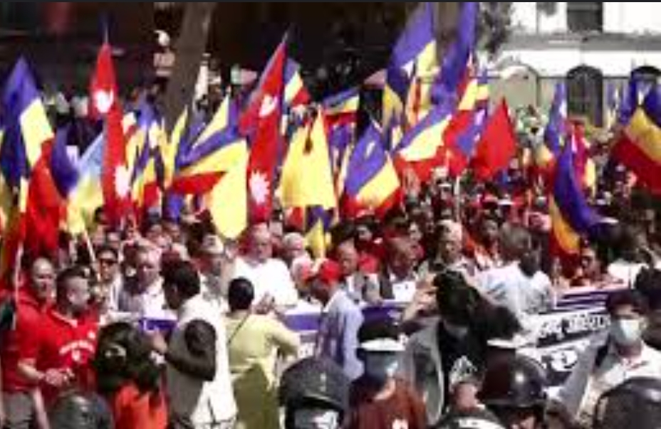 इटहरीमा राष्ट्रिय प्रजातन्त्र पार्टीको विरोध सभा