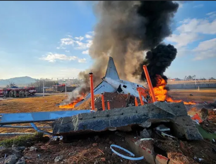 दक्षिण कोरियामा विमानस्थलमै भएको जहाज दुर्घटनामा मृत्यु हुनेको संख्या ६२