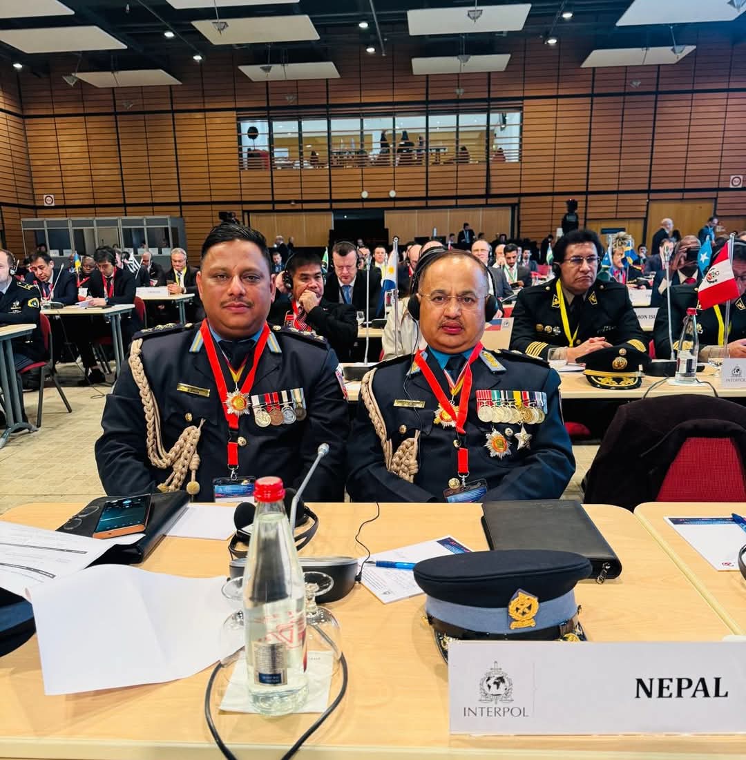 एआईजी दिपक थापा इन्टरपोलको एनसीबी प्रमुखहरूको सम्मेलनमा सहभागी