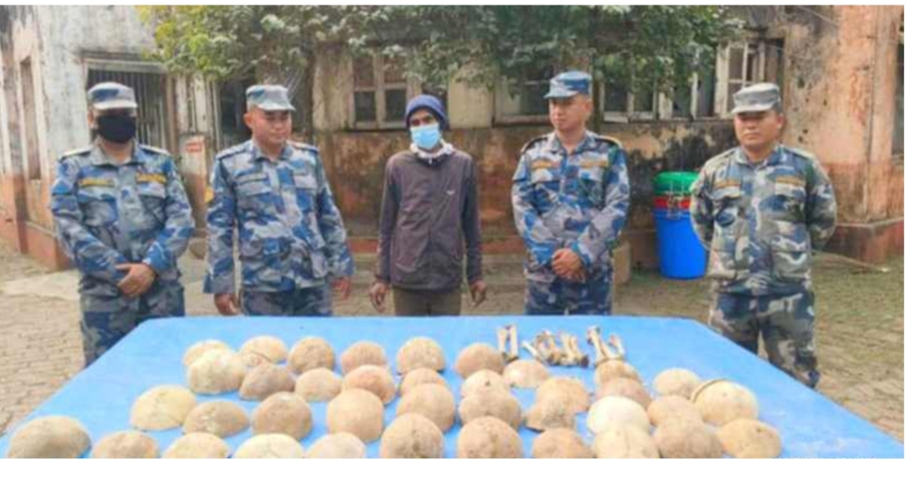 मानव कंकालसहित एकजना  पक्राउ