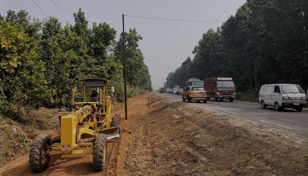 नारायणगढ बुटवल खण्ड विस्तारको कामले तीव्रता