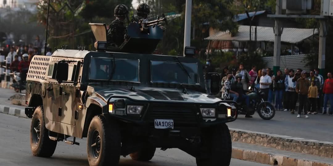 तीनकुनेको कर्फ्यु क्षेत्रमा खटियो  नेपाली सेना