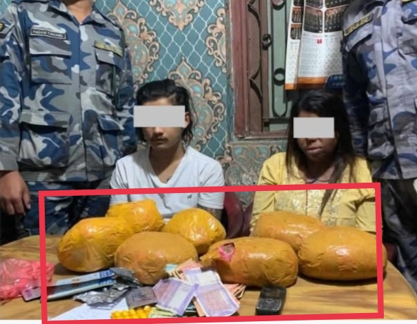 लागुऔषधसहित दुई जना पक्राउ