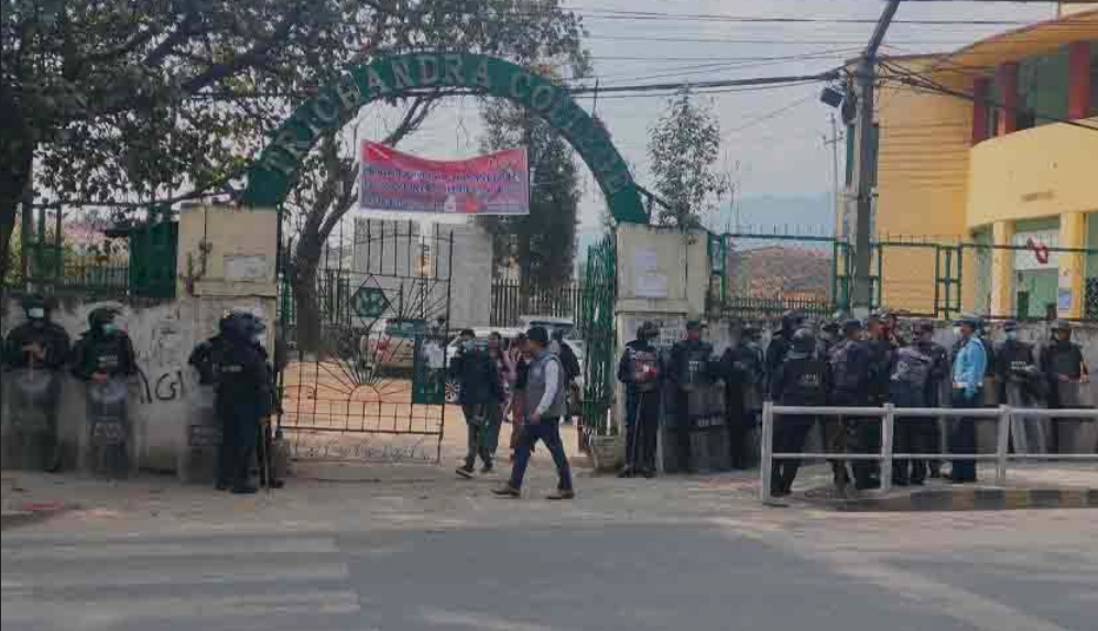 काठमाडौंको त्रिचन्द्र क्याम्पसमा फेरि स्ववियु निर्वाचन स्थगित