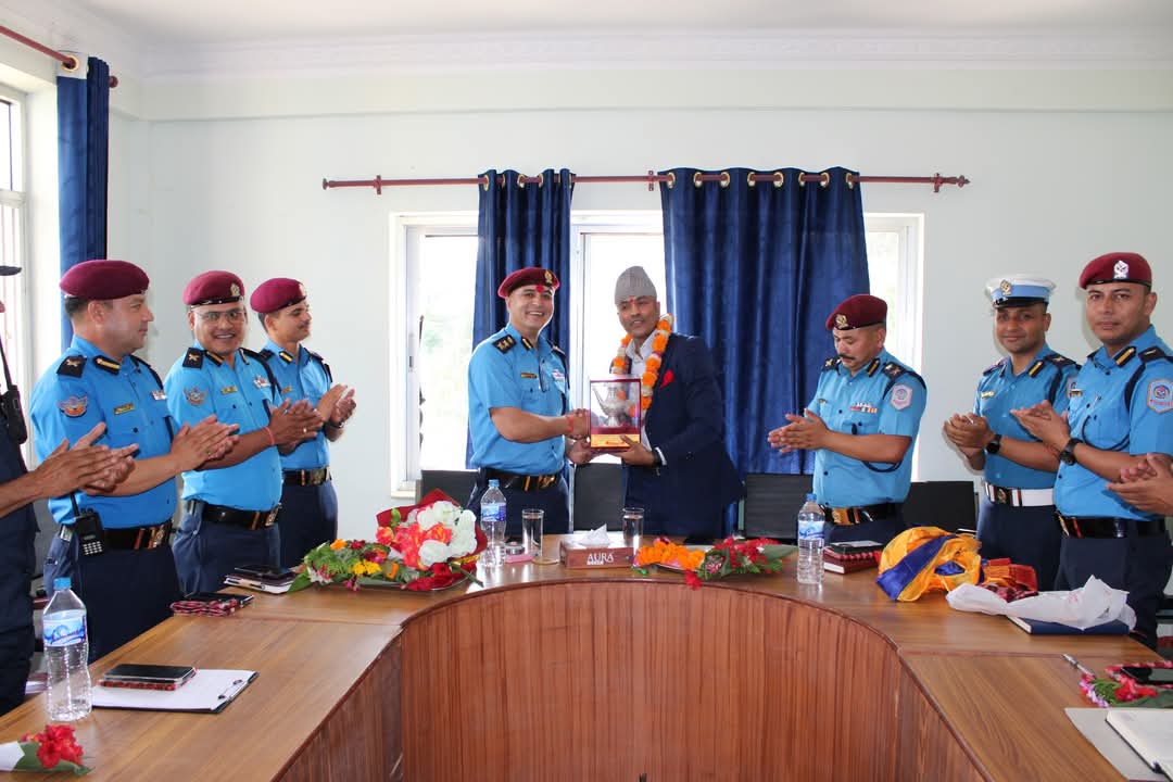 सुर्खेतका नयाँ प्रहरी प्रमुख शाहीको स्वागत