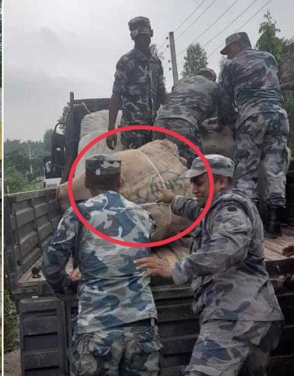 १८ लाख ५५ हजार ३५५ बराबरका कपडा बरामद