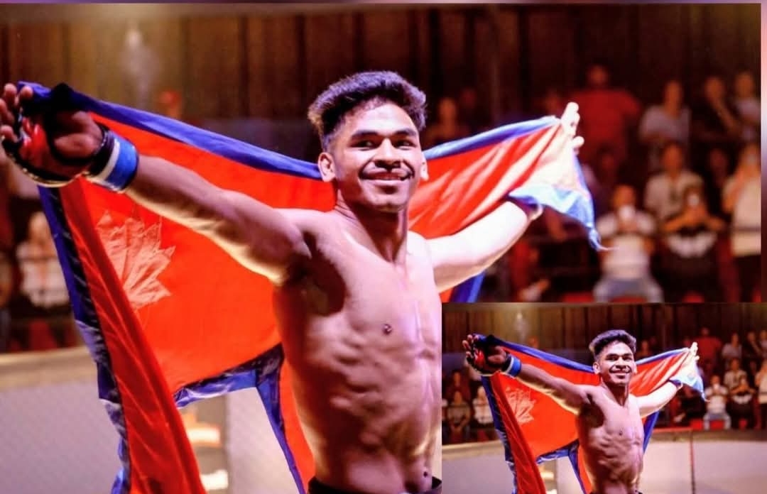नेपालका रविन्द्र ढाँटले भारतमा भएको  म्याट्रिक्स फाइट नाइट एमएफएन जिते