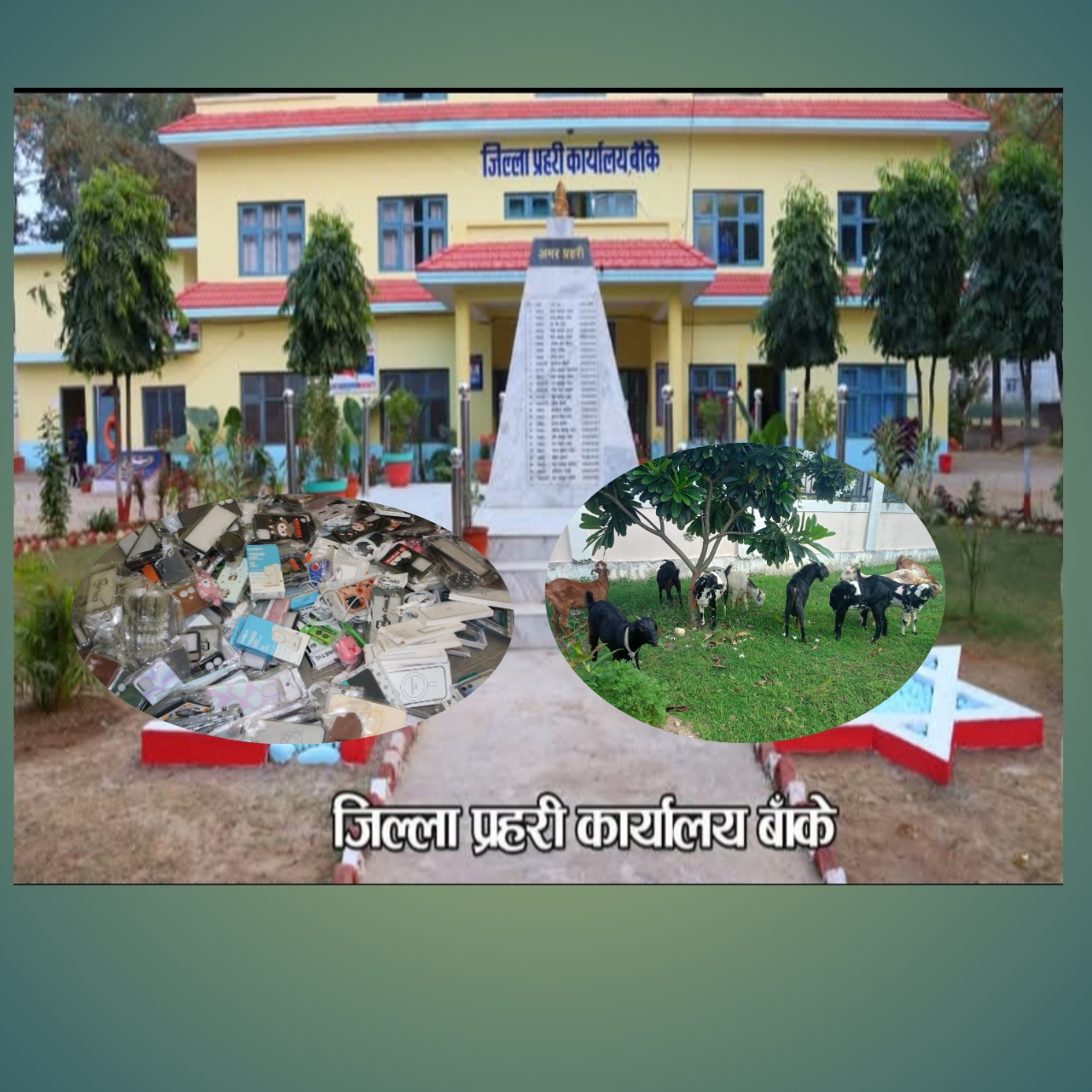 अबैध रुपमा भन्सार छलि ल्याएको सामान र खसि बरामद