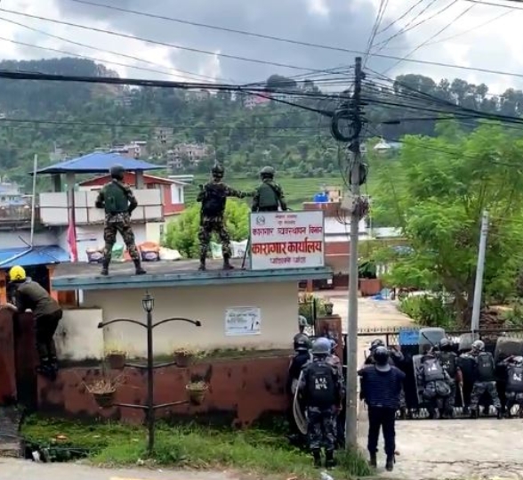 धादिङ कारागार सेनाको नियन्त्रणमा