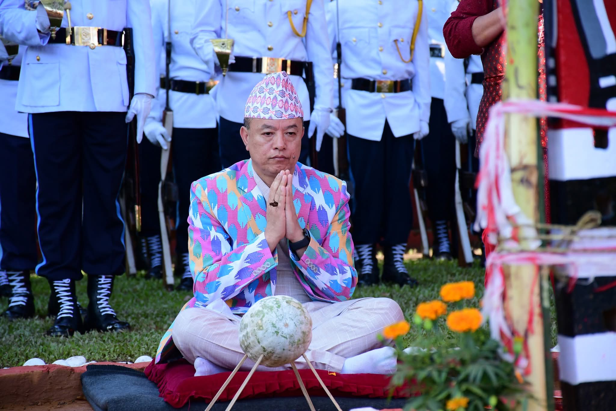 नेपाल प्रहरी सशस्त्र प्रहरी गण नम्बर १ नक्सालस्थित मौलोमा पूजाअर्चना