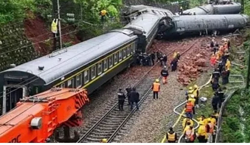चीनमा रेल दुर्घटना,